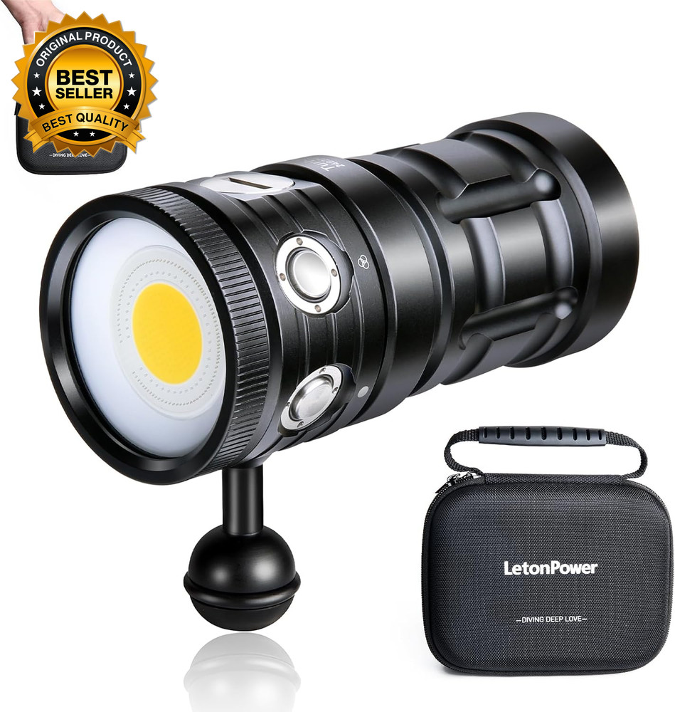 Dive Light TS S 10000 Lumens 100M Underwater Video Light Diving Flashlight