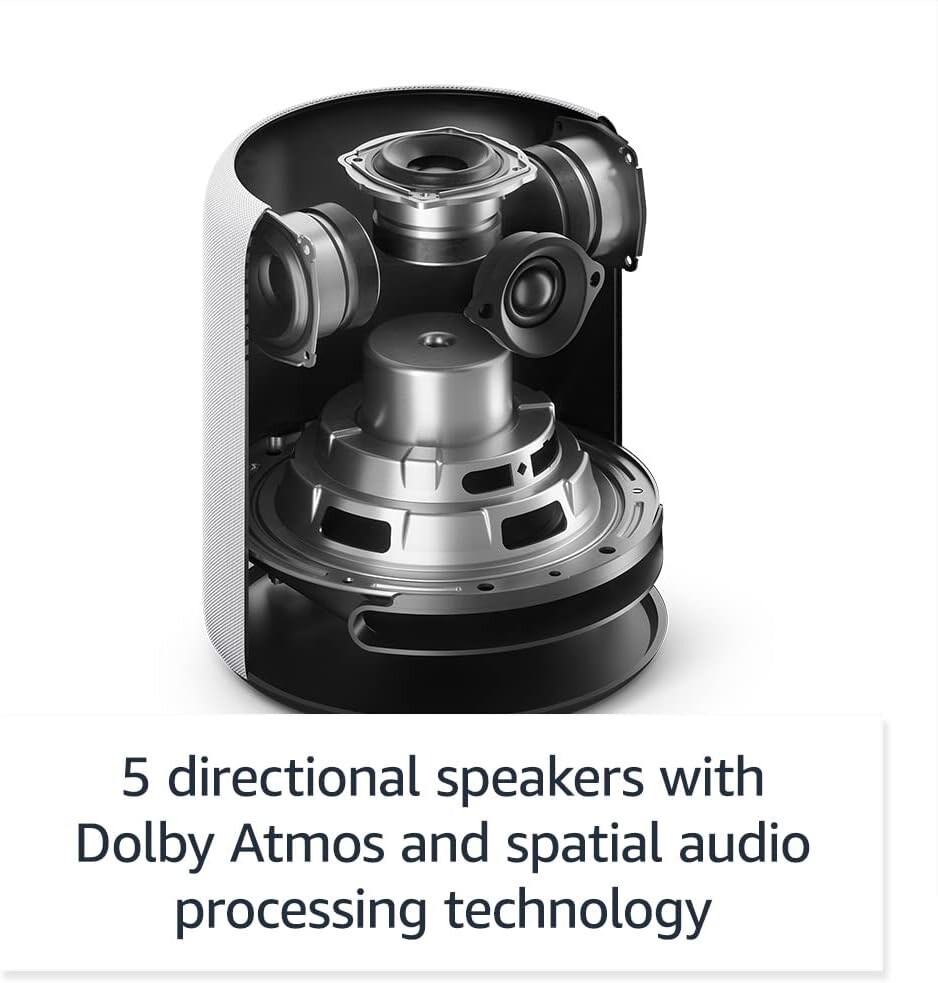 NEW Amazon Echo Studio Dolby 3D Atmos best-sounding Alexa Speaker WHITE