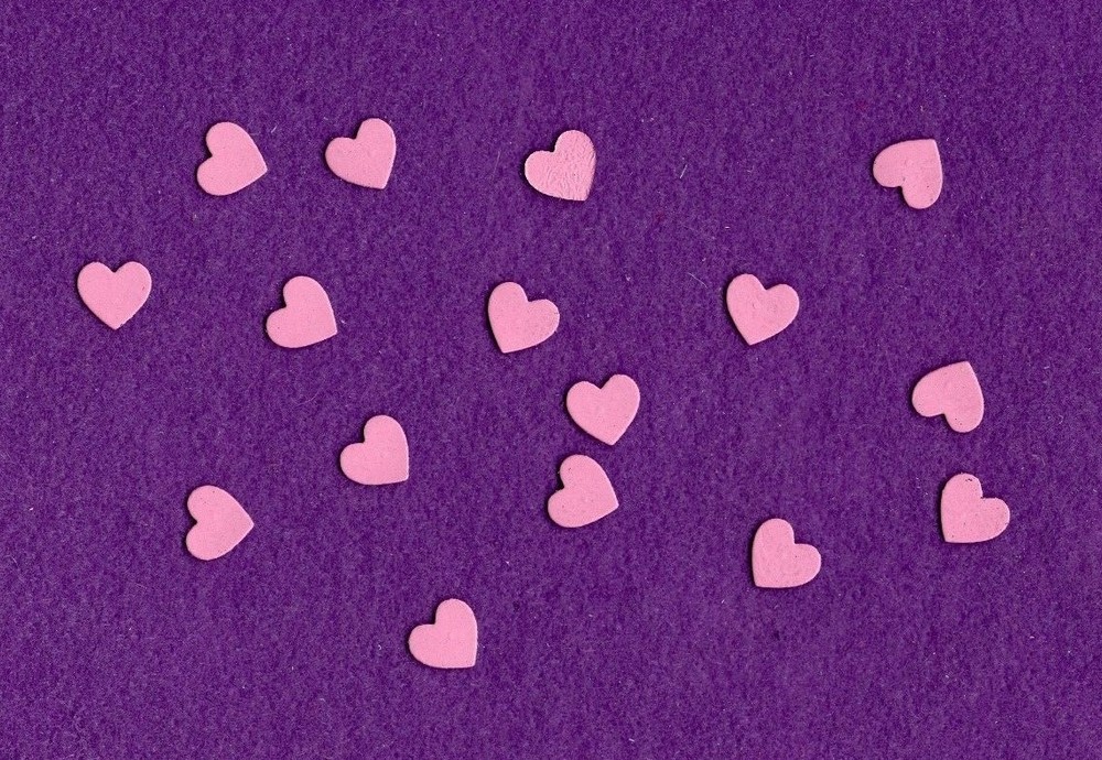 HEARTS TINY # 2 die cuts scrapbook cards