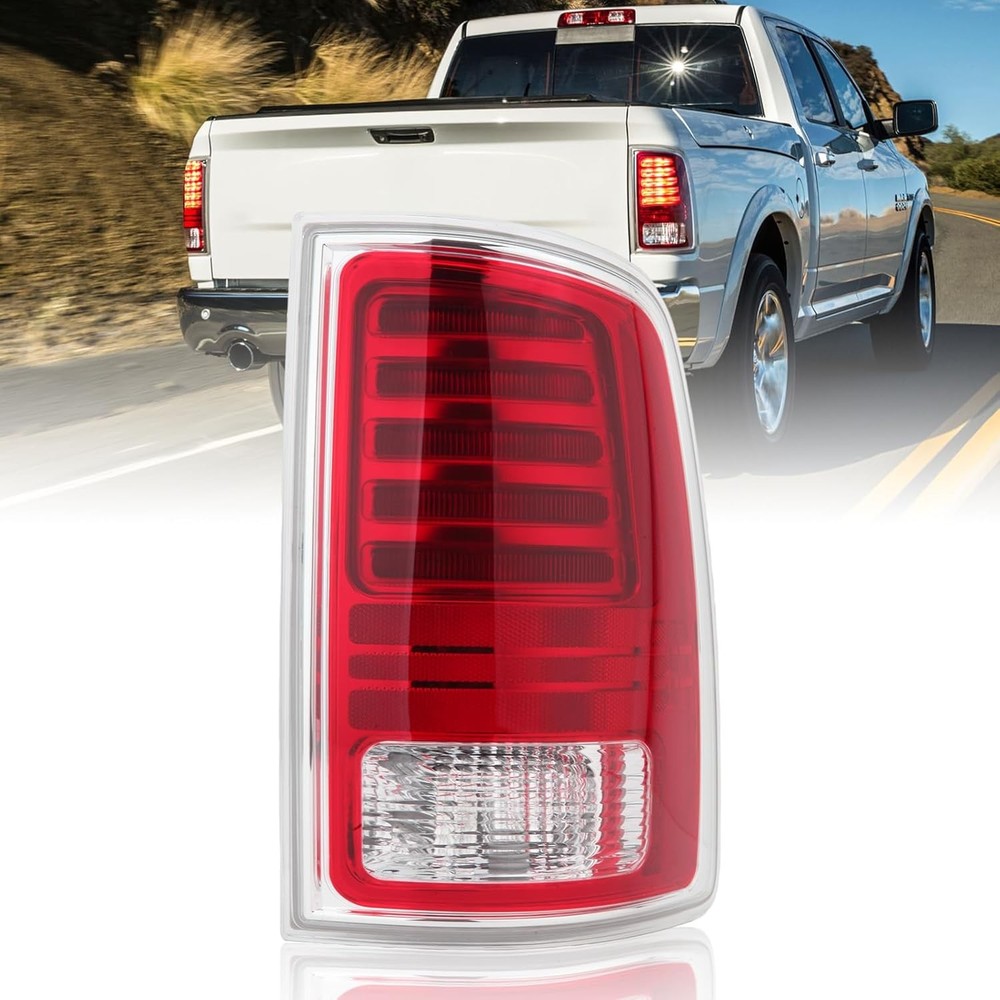 LED Tail Light Assembly Compatible With Dodge Ram 1500 2013-2018 Ram 2500/3500 2