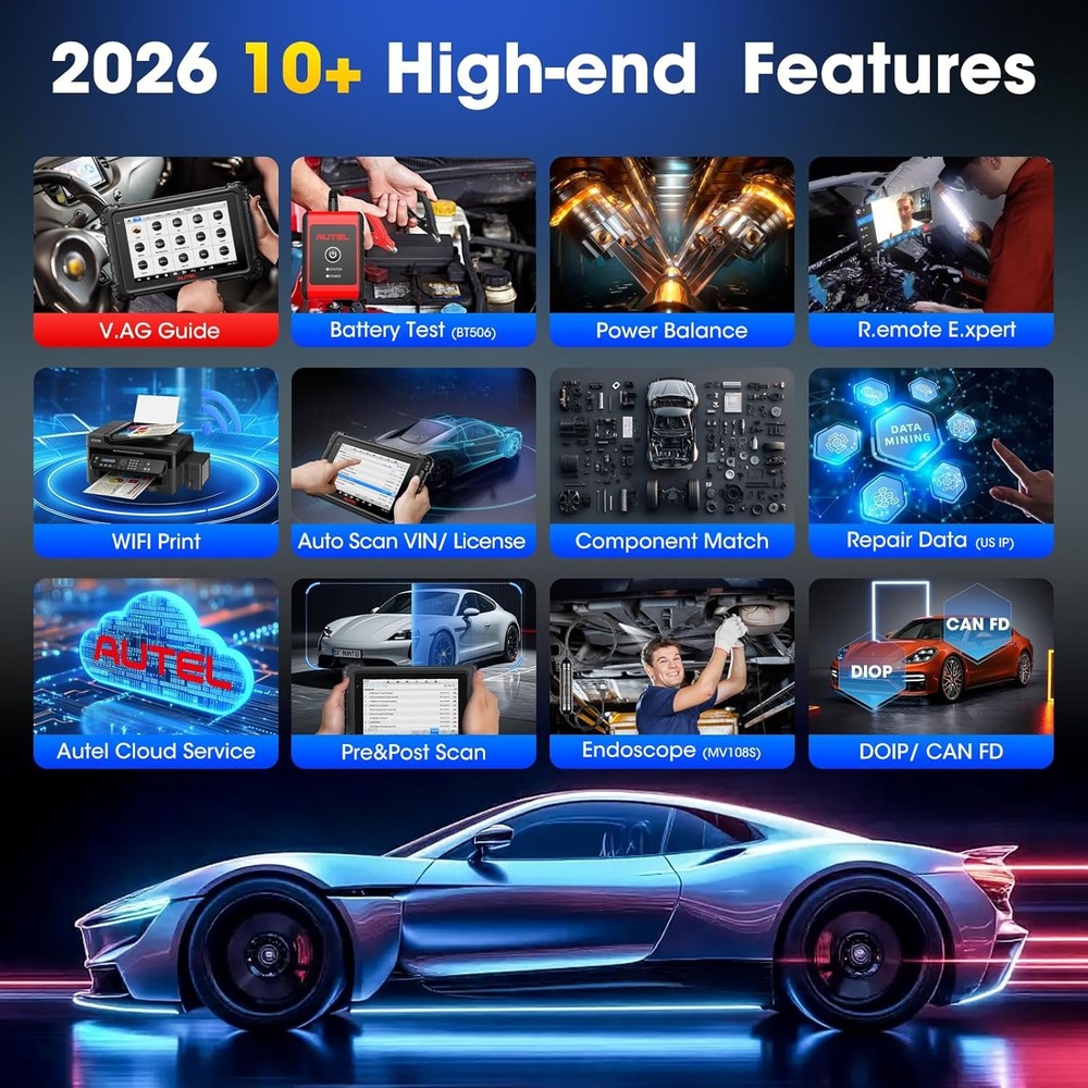 2026 Autel Scanner MaxiSys MS906 Pro Coding Full System Diagnostic Tool MK906PRO