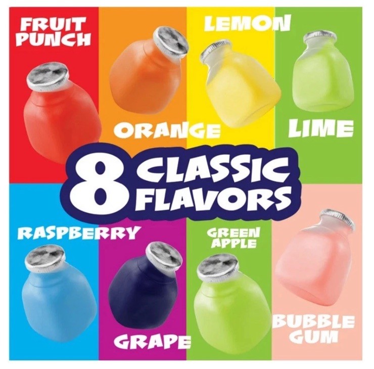 16 PACK! Funpops Assorted Flavors Drink 16/ 6 oz