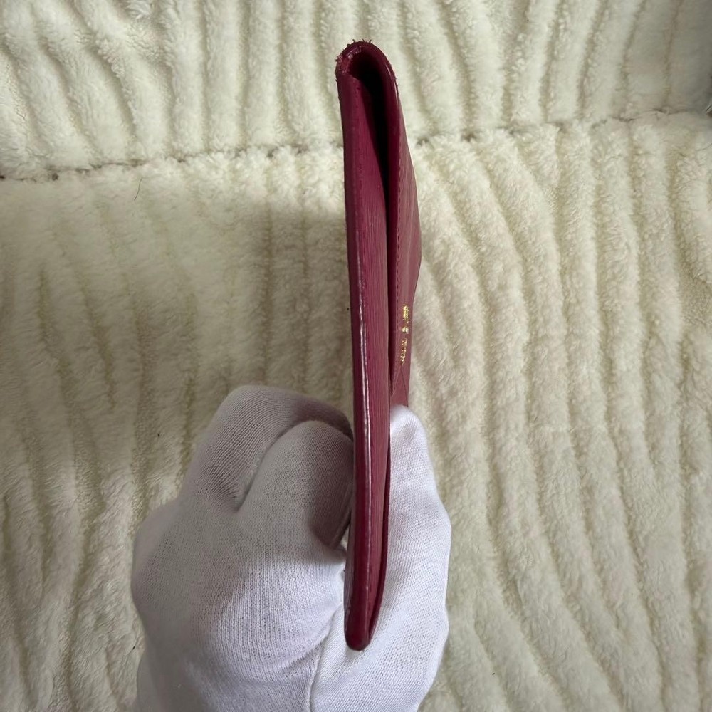 PRADA Pink Solid Folding Wallet for Women excellent gift