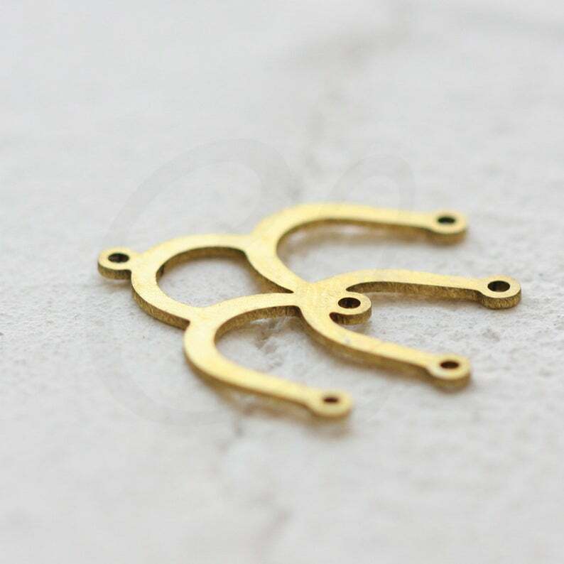 4 Pieces Solid Raw Brass Earring Finding - Earring Component 20x20mm (4631C)