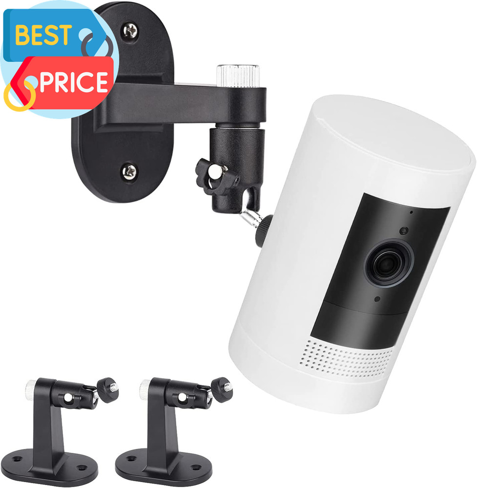 2Pack Adjustable Security Wall Mount Bracket for Ring Stick up Cam & Ring Indoor