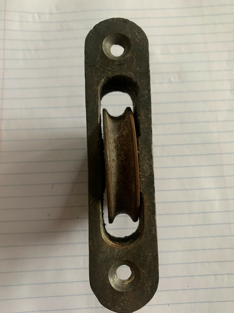 STYLE B Vintage Window Sash Weight Pulleys Roller Rustic Cast Reclaimed
