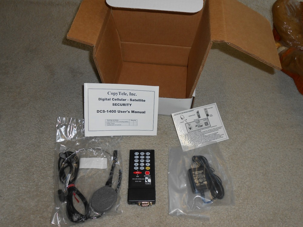 COPYTELE THURAYA DIGITAL CELLULAR SATELLITE SECURITY MODEL DCS-1400