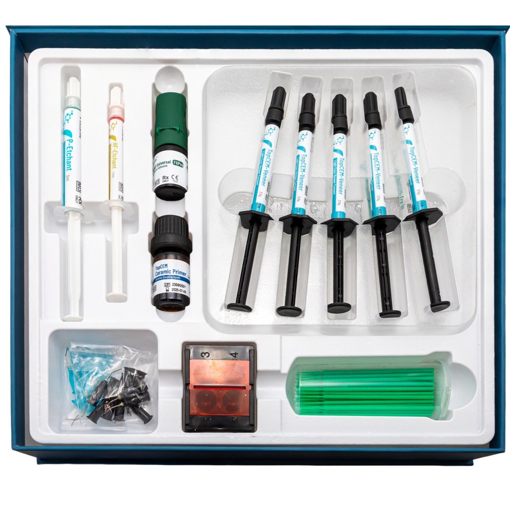 HUGE TOPCEM Veneer System 5pc Cement 5pc Try-in Gel Cementation Restorations Kit