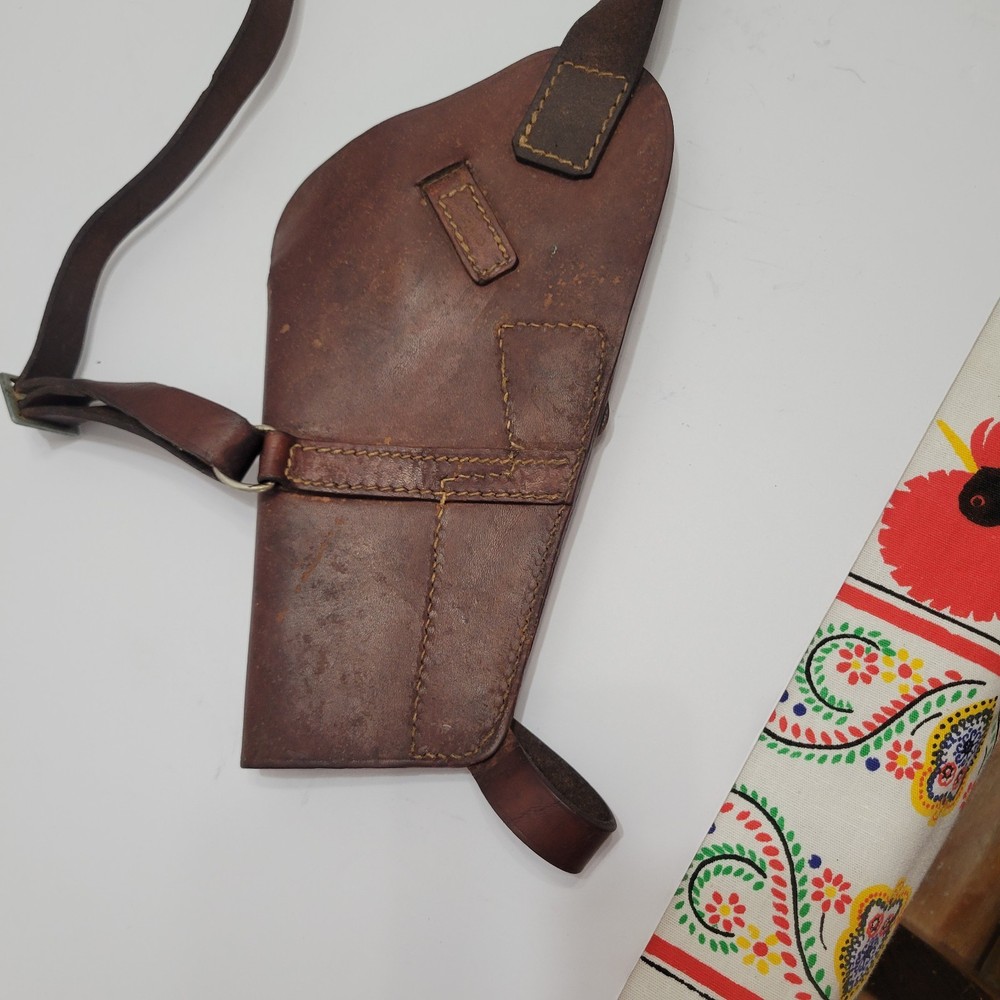Vintage Leather Shoulder Holster Unmarked