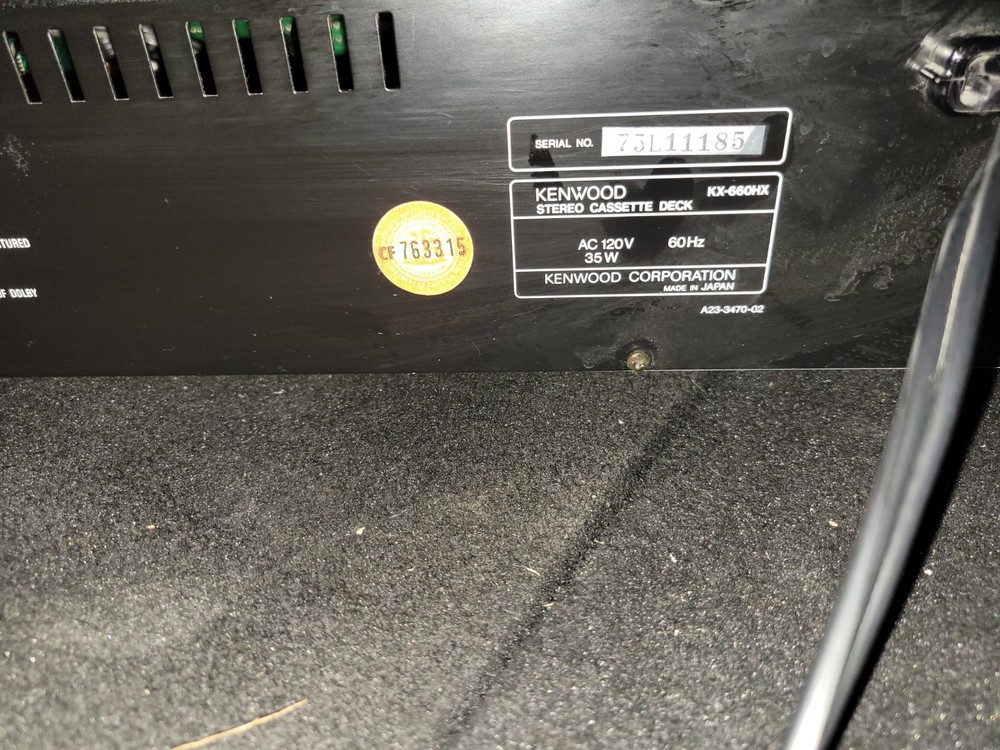 KENWOOD KX-660HX CASSETTE DECK