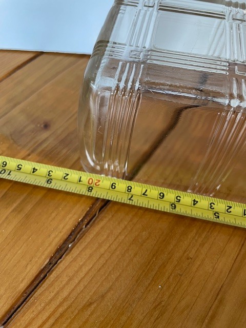 Vintage Clear Glass Loaf Pan Ribbed Baking Dish Rectangular Bread Pan Kitchenwar