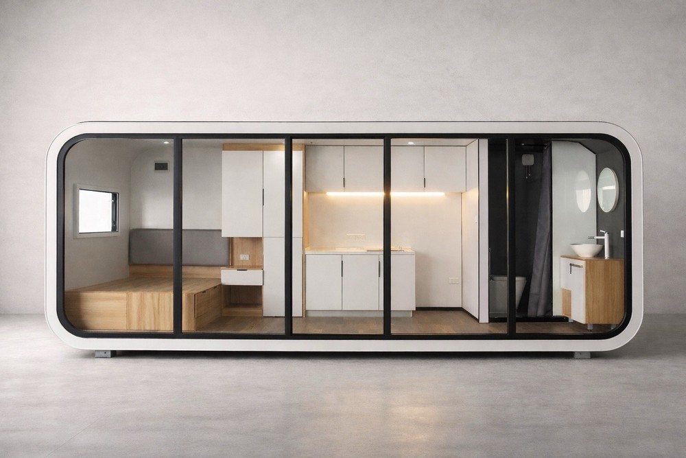 Fully Assembled Modern Prefab Tiny Home ADU Studio 138 Sq Ft Backyard House