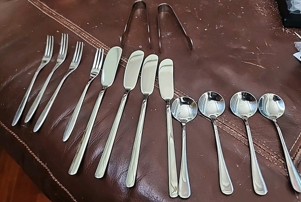 hors d'oeuvre stainless utensils 14 Items