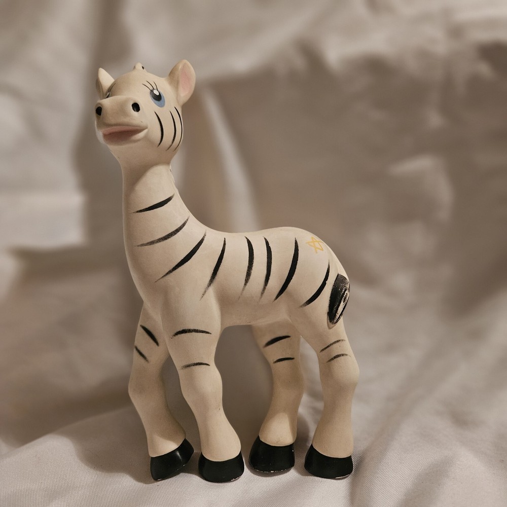 Zeta Zebra squeak toy silicone teether