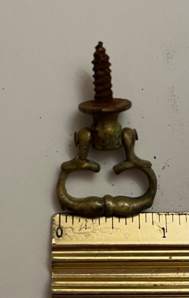 (8) - 18th Queen Ann, William & Mary, Chippend Pulls / Knobs - untouched surf