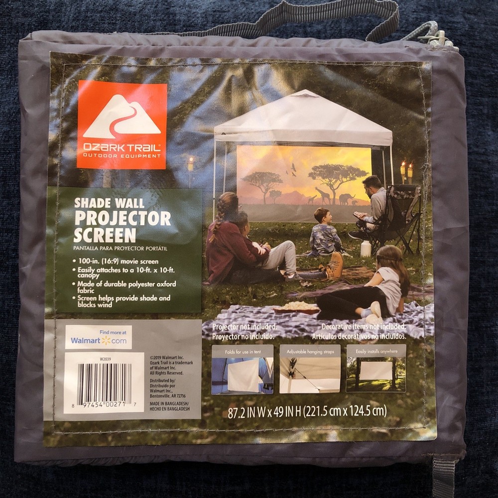 Ozark Trail Shade Wall Projector Screen (W2039)