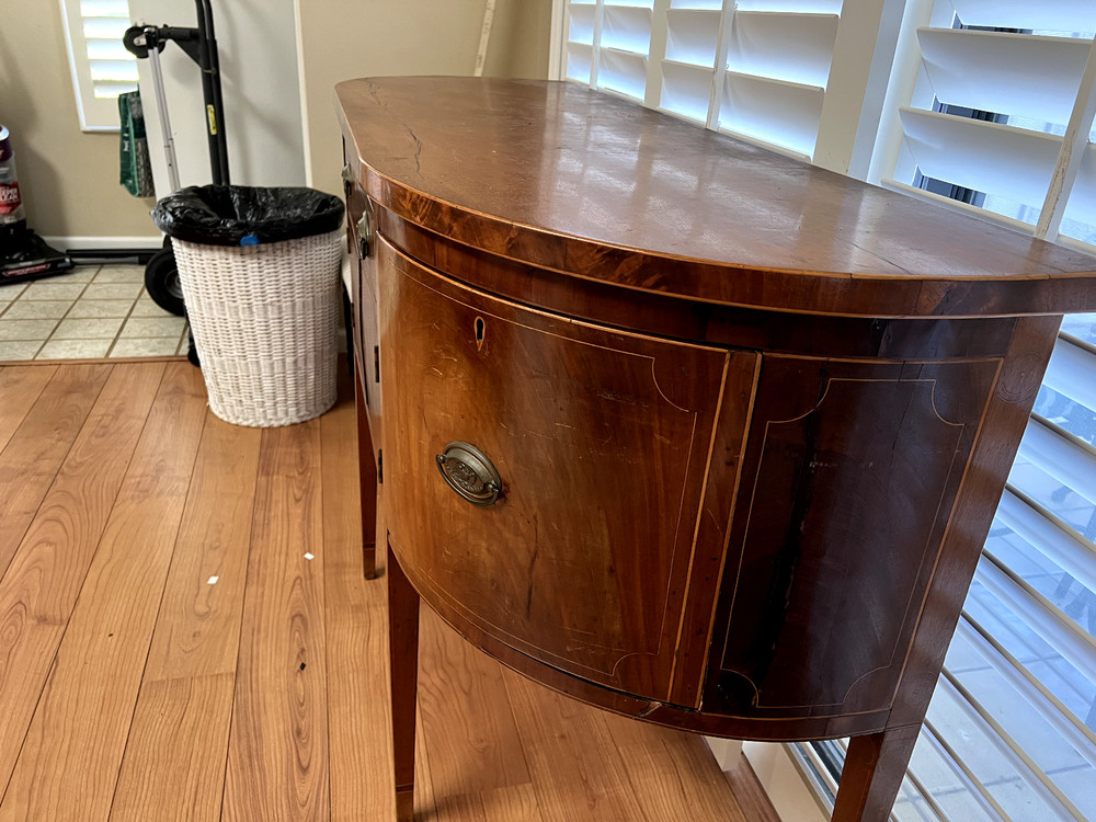 Antique Hepplewhite sideboard / server - inlaid mahogony