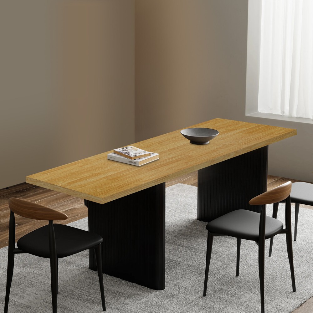 Wood Color 60x180x3.5cm Adjustable Workbenches Tabletop Rectangular Countertop
