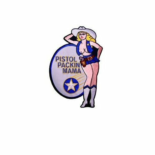 "Pistol Packin Mama" Embroidered Back Patch