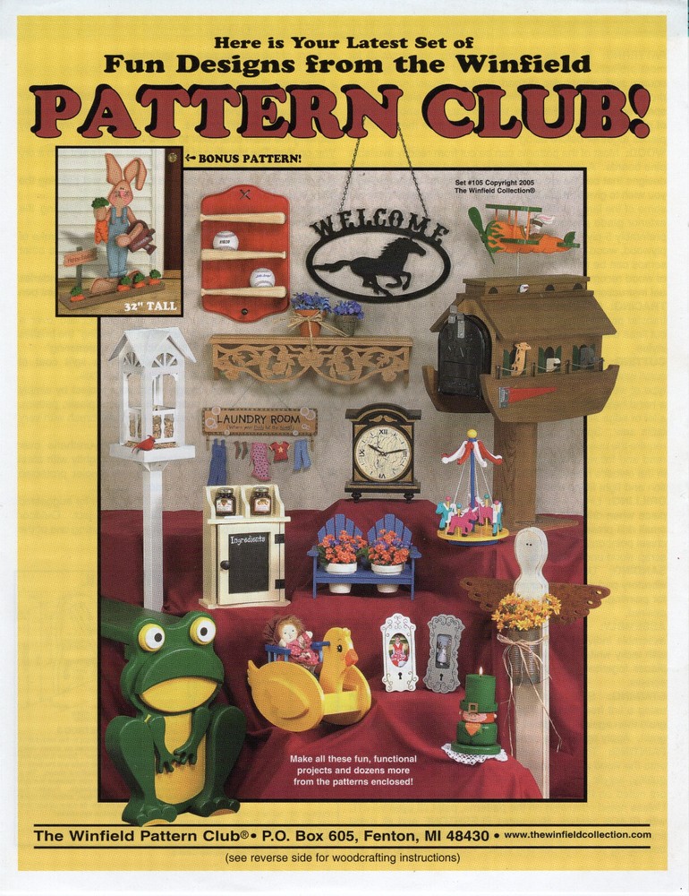 ©2005 The Winfield Collection Pattern Club Woodcraft Pattern Pack # 105