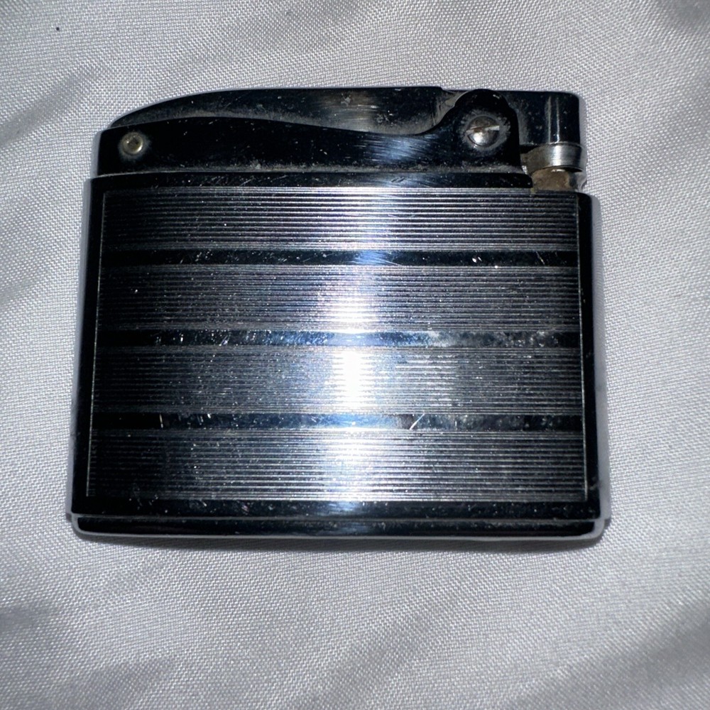 Vintage Ronson Adonis Lighter Silver Renei Engraved