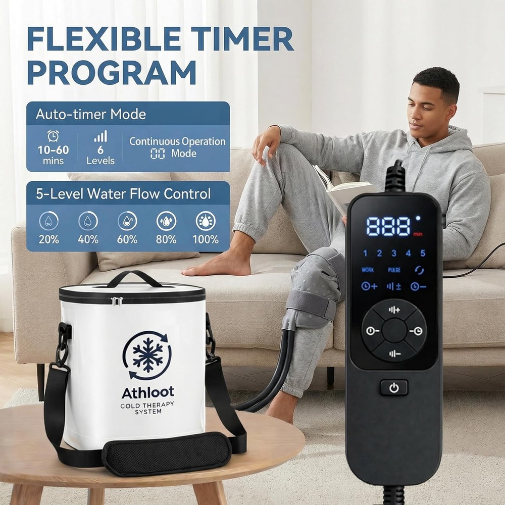 Cold Therapy Machine for Knee Surgery Ice Therapy Unit Timer Adjustable