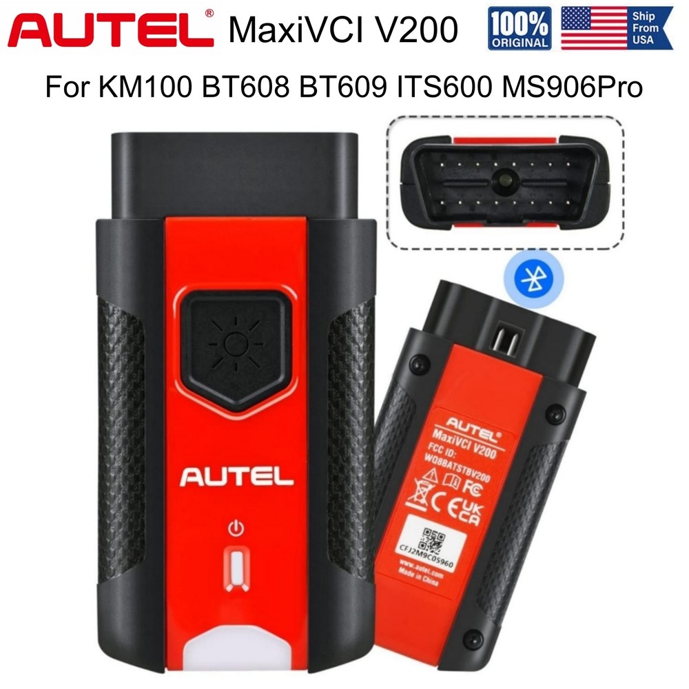 AUTEL MaxiVCI V200 Bluetooth Vehicle Communication Interface For ITS600 MS906PRO