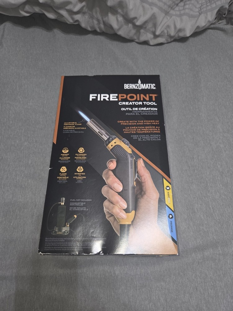 BERNZOMATIC BZ8360T FIREPOINT CREATOR TOOL, ADJUSTABLE HANDLE TORCH & HOSE/STAND