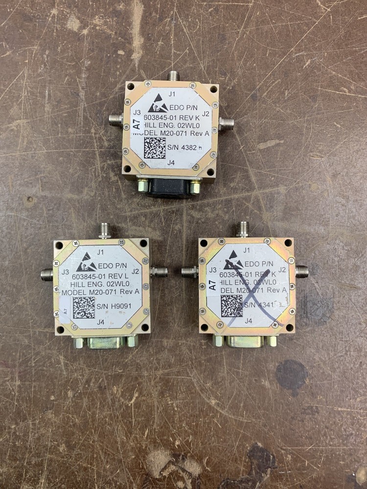 3-Comtech EDO Hill Eng. HARRIS M20-071 Solid-State RF Switch EDO PN-603845-01 VA