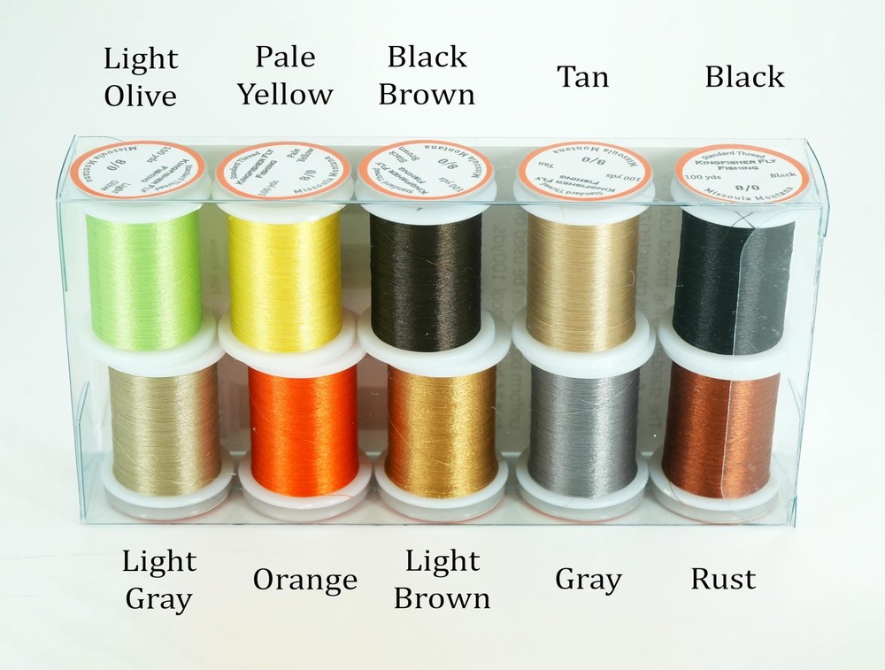 Kingfisher Fly Tying Thread with Assorted Fly Tying Thread