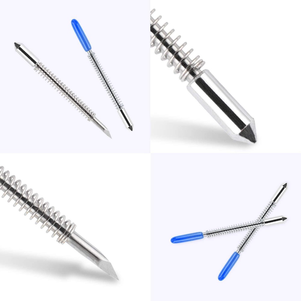 60 Degree Vinyl Cutter Blades Lettering For Graphtec Cutting Plotter Blue Cap