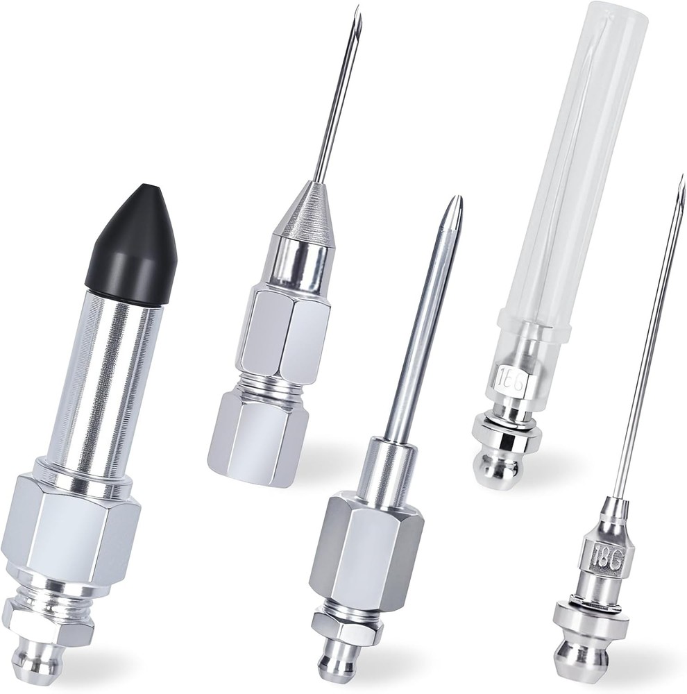 Grease Gun Needle Adapter Set 5PCS Injector Nozzle