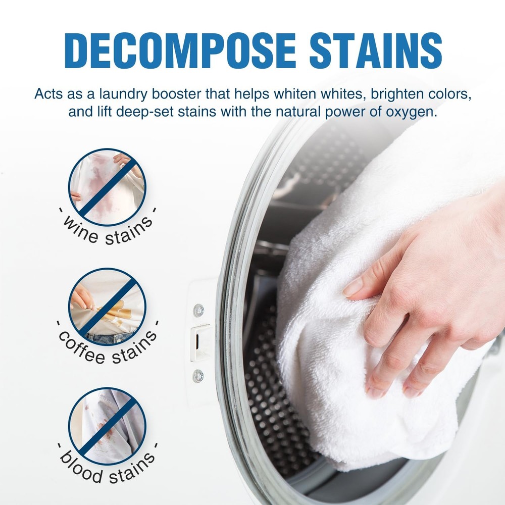 Sodium Percarbonate – Oxygen Bleach Powder & Laundry Booster – Multi-Purpose ...