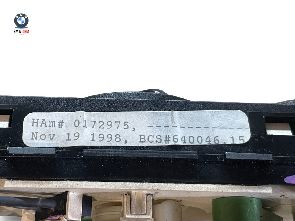 BMW Z3 E36 Series Heated Control Climate Panel 8397702