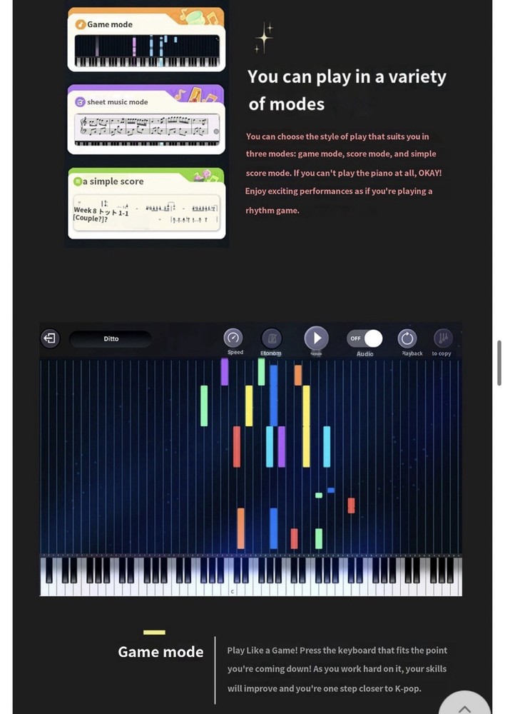 Samick K-POP KPOP Stage LED Light Up Digital Piano SP-E88 Electronic Keyboard
