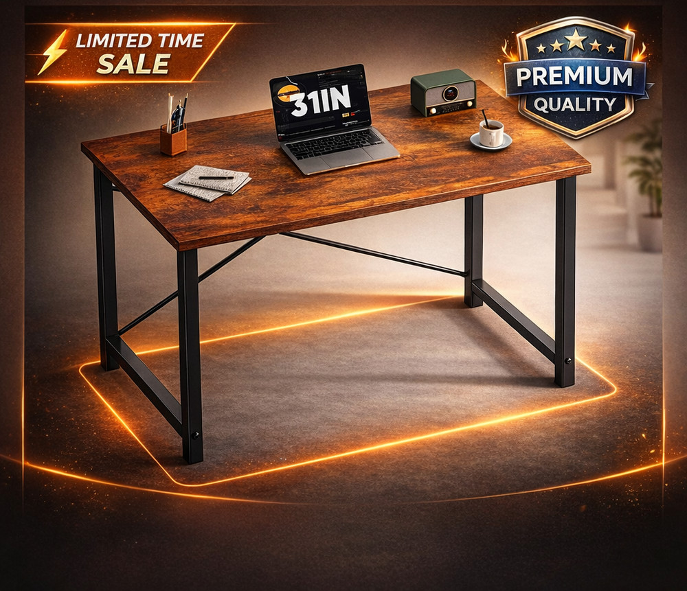 32 in Small Computer Desk for Home Office Modern Study Work Table Simple Style