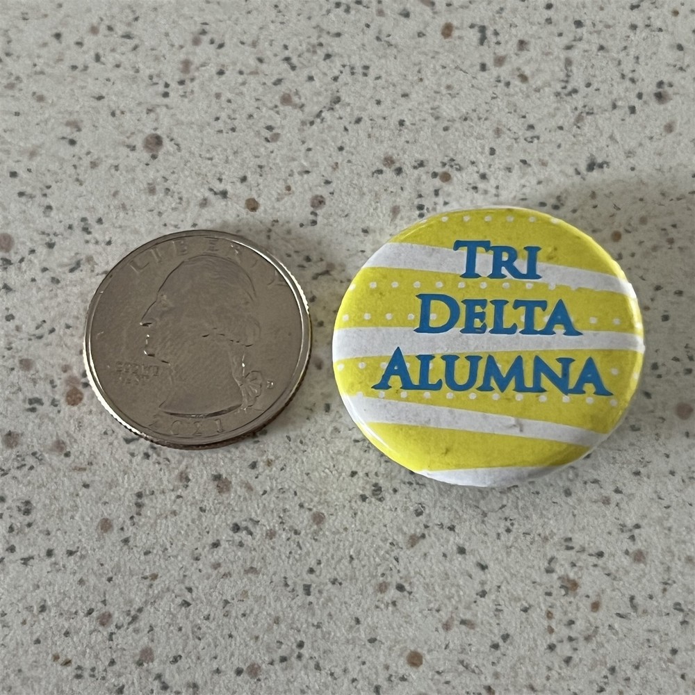Tri Delta Alumna Small Pinback Button #47174