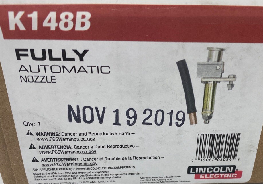Lincoln Fully Automatic Nozzle . K148B