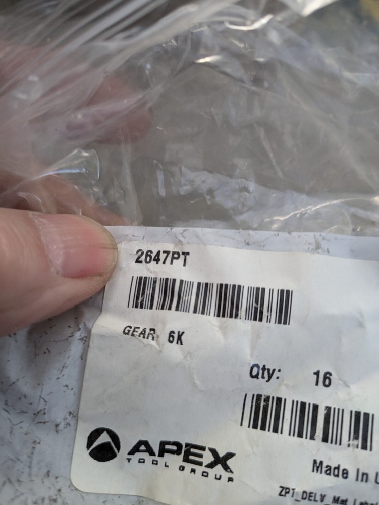 Apex (Dotco Type) gear 2647PT