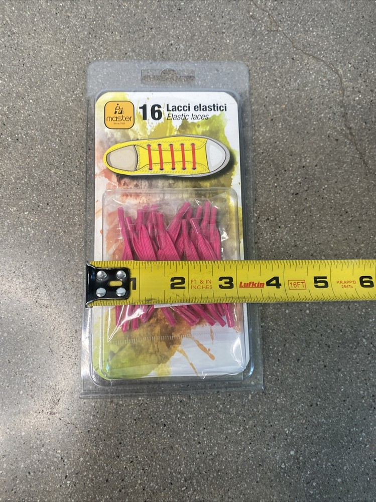 Master 16 elastic laces shoe laces pink