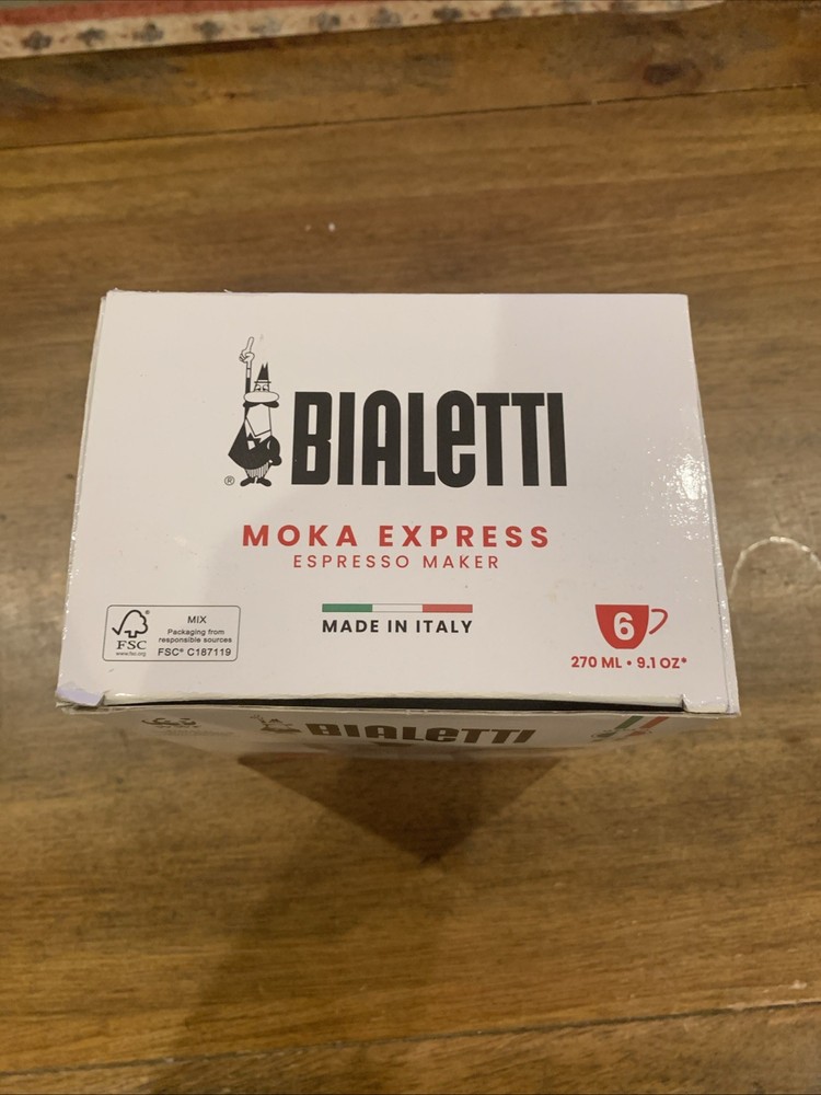 bialetti moka 6 cup express espresso maker