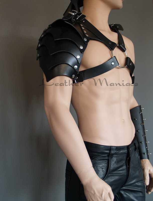 Shoulder Armor from Leather Gladiator Armor Carnival Costume
