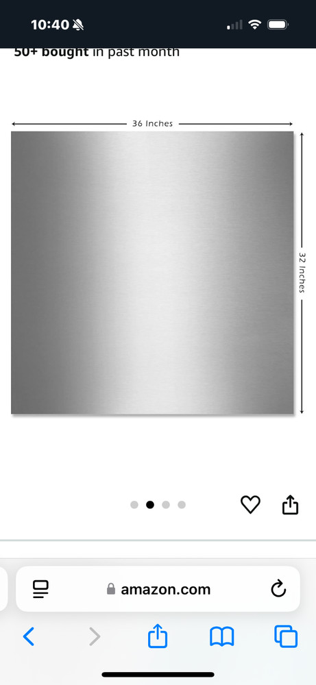 Stainless Steel Wall Panels 32"x36"