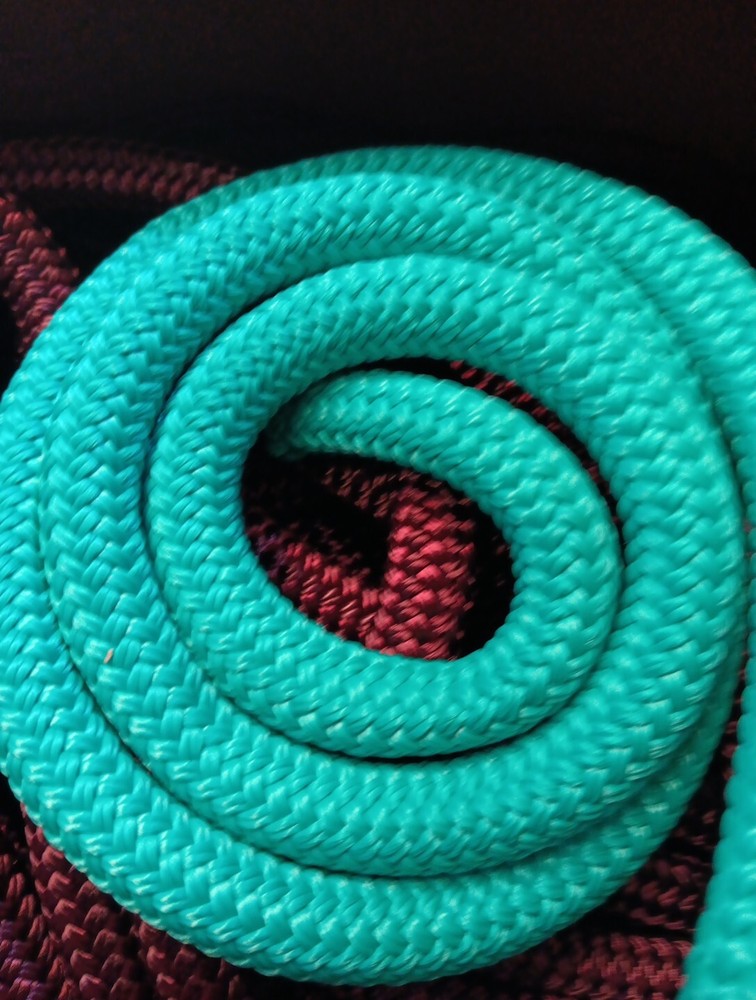 1/2 x 200 ft. Double Braid-Yacht Braid Polyester Rope. Turquoise