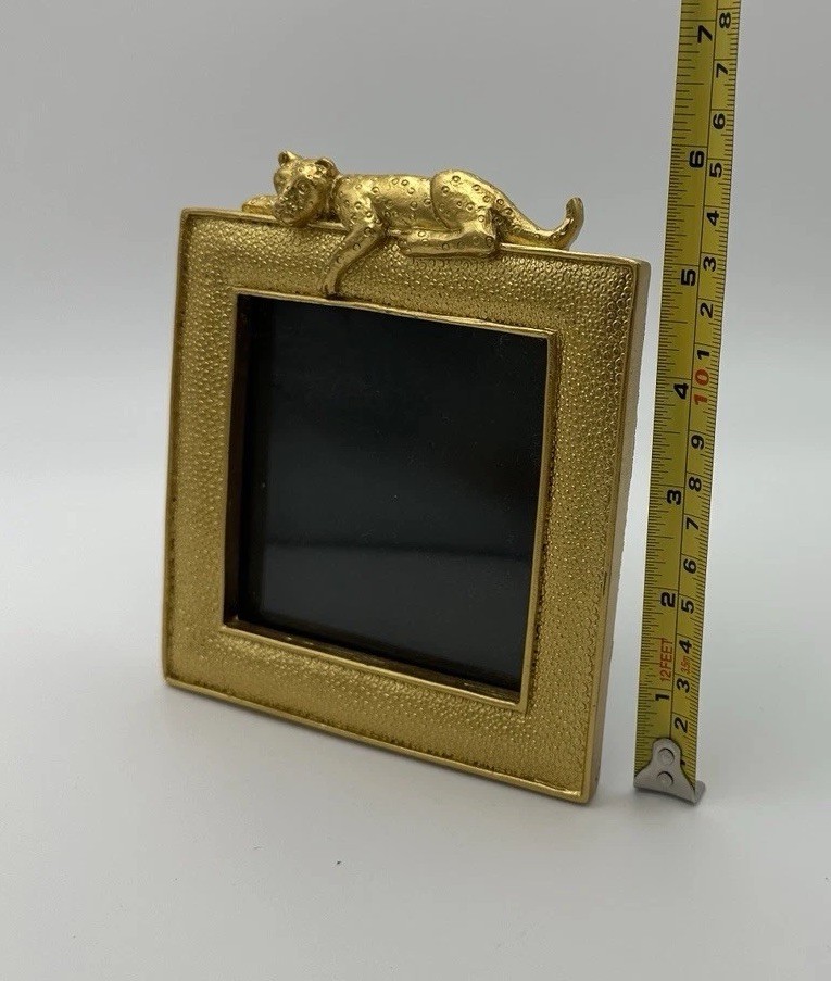 Modern Gold Leopard Small Photo Frame