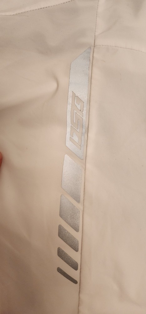 Large Descente Men's Gold Windbreaker In White.