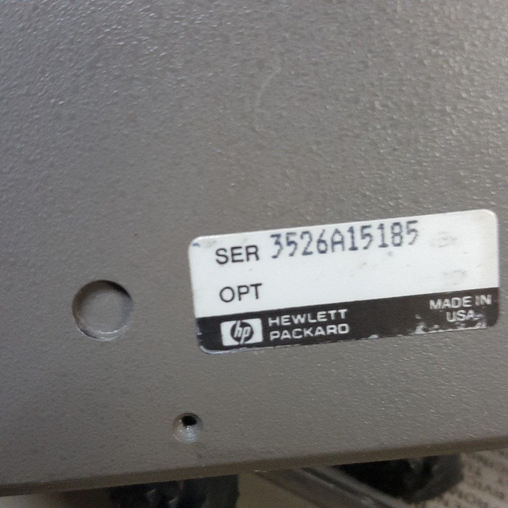 HP Hewlett Packard 8563E Spectrum Analyzer w/ Memory Module & Power Cord - USED