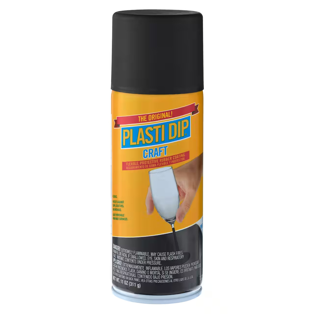 NEW 2 PACK PLASTIDIP CRAFT MIDNIGHT BLACK MULTI-PURPOSE RUBBER COATING SPRAY CAN