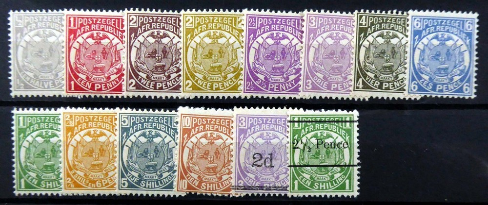 TRANSVAAL 1885/93 - 14 Values U/M GQ19