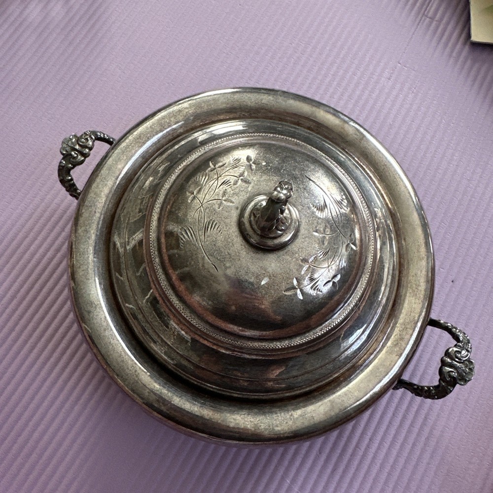 Silver plate Vintage Serving Dish